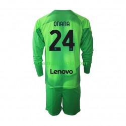 Camisola Inter de Milão Andre Onana 24 Guarda-redes Criança Equipamento Terceiro 2022-2023 Manga Comprida